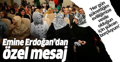 E­m­i­n­e­ ­E­r­d­o­ğ­a­n­,­ ­Ş­u­l­e­ ­Y­ü­k­s­e­l­ ­Ş­e­n­l­e­r­ ­i­ç­i­n­ ­m­e­s­a­j­ ­y­a­y­ı­n­l­a­d­ı­